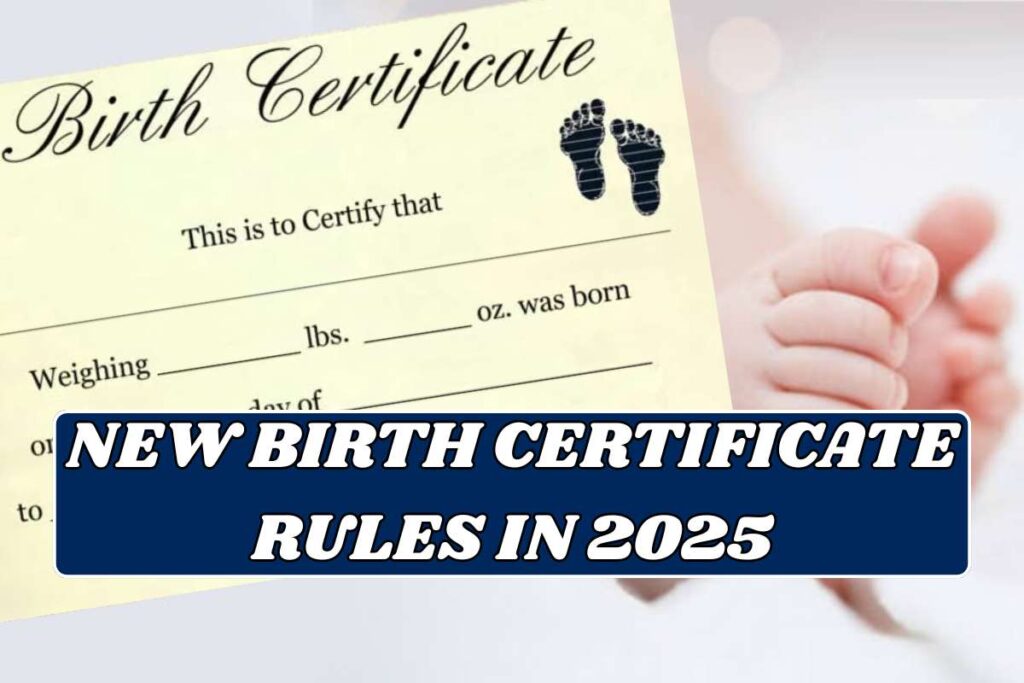New Birth Certificate Rules In 2025